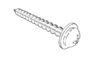 minirail clipscrew schroef metaal 3 per m STAS-SR10000